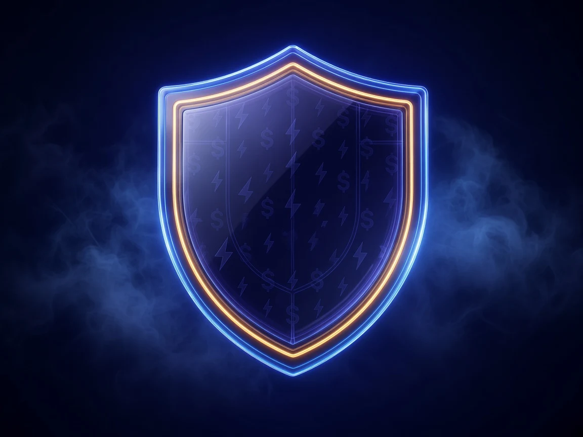 Cashy Justice Fund neon glass shield