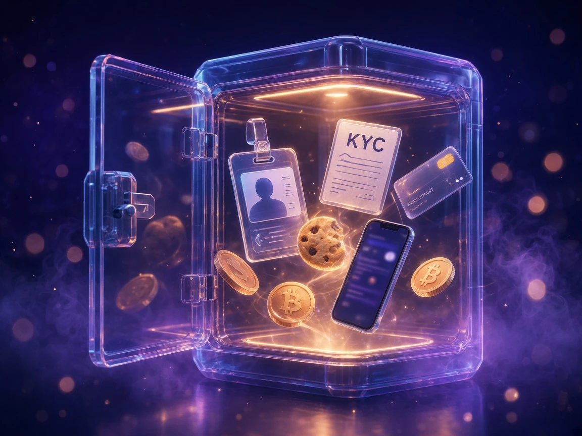 Glass vault with ID, KYC, payment card and device data Cashy processes